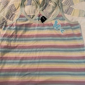 Disney little mermaid tank top size xl